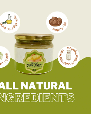 Organic All Natural Peanut Butter | 400 gms