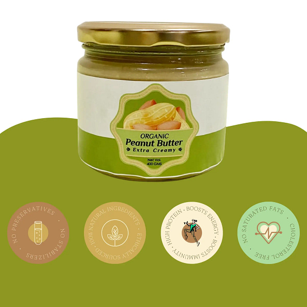 Organic All Natural Peanut Butter | 400 gms